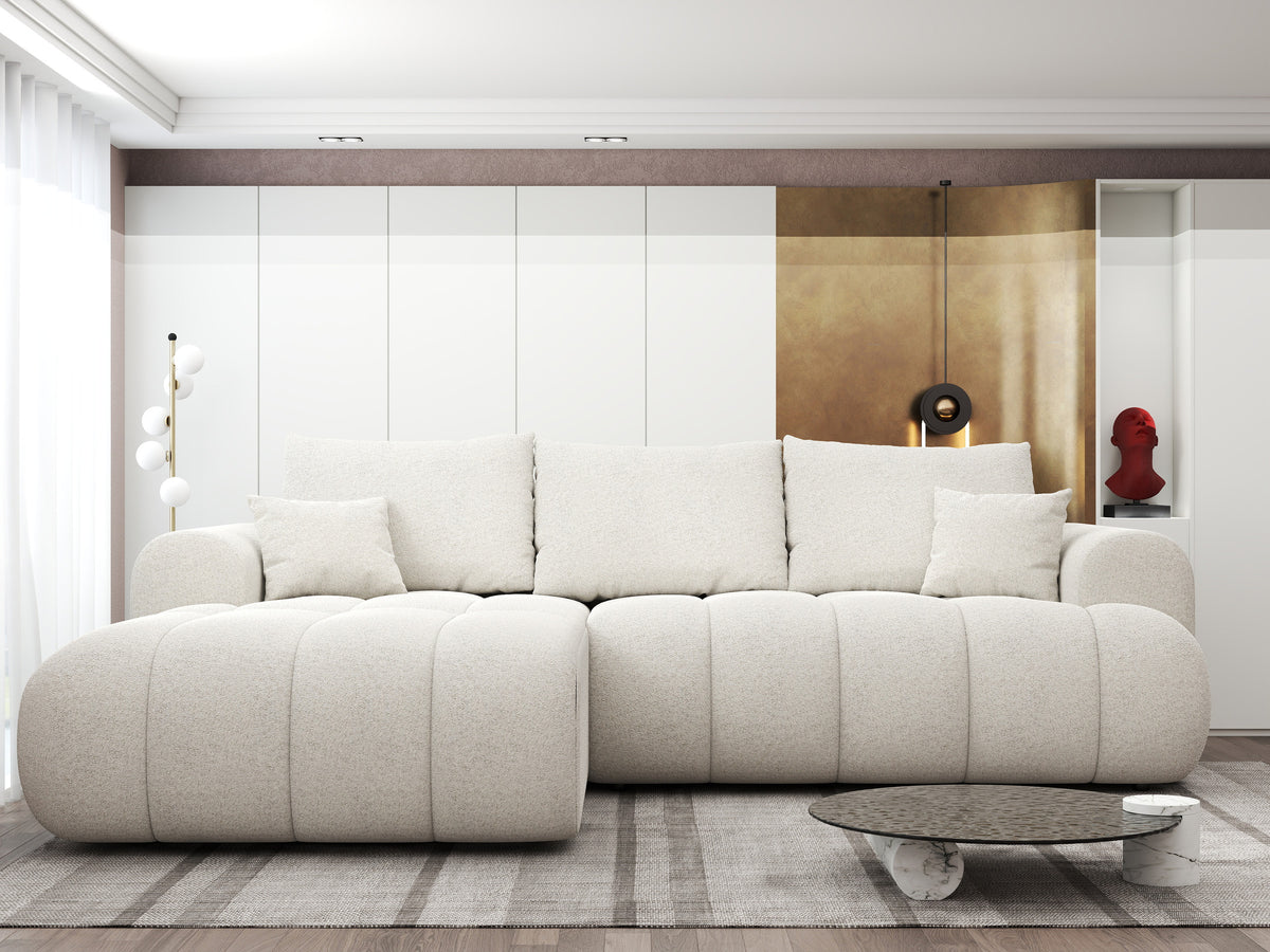 Colțar extensibil dumonde Milano Lounge Monte Bej 255x190 cm