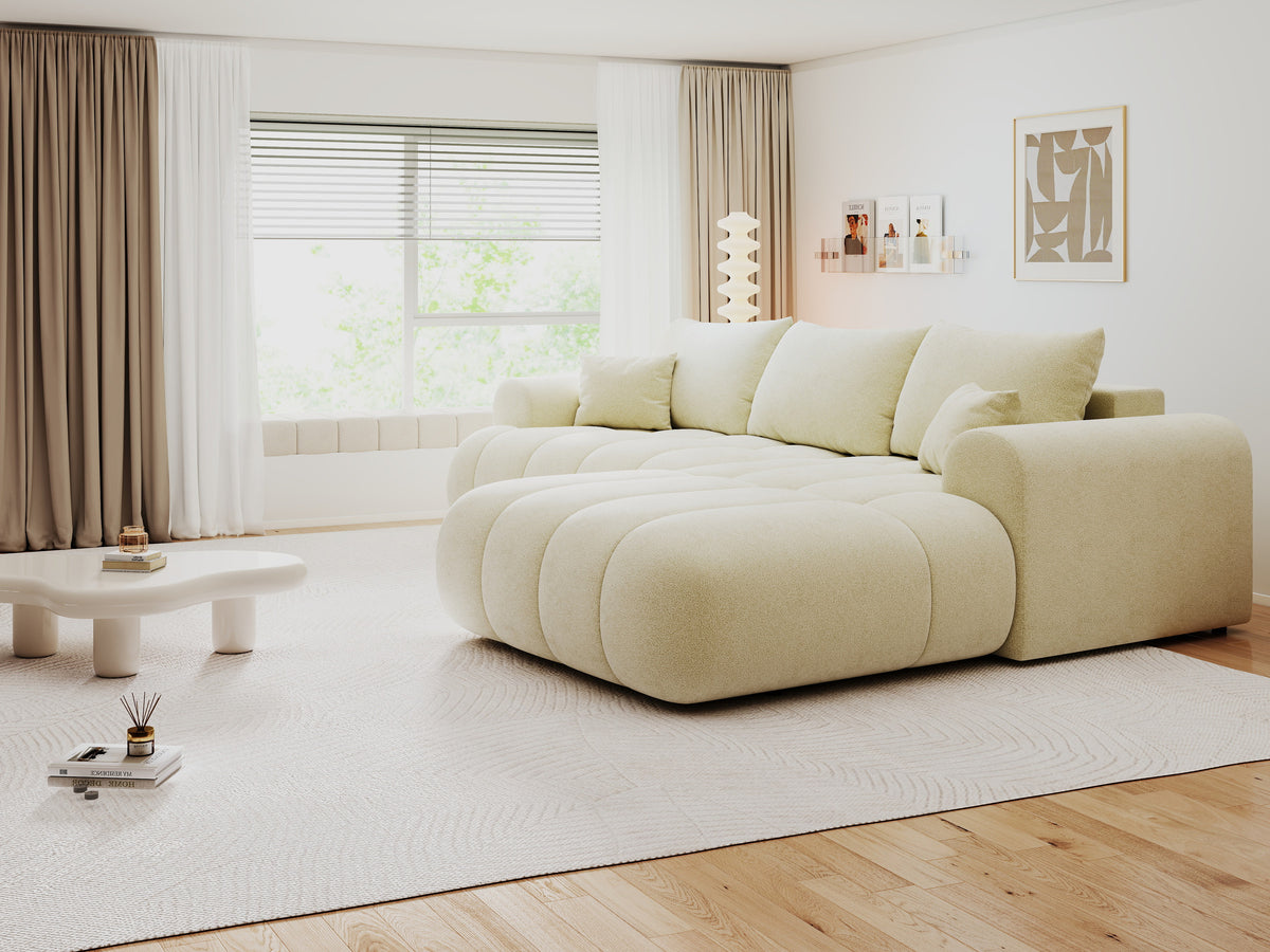Colțar extensibil dumonde Milano Lounge Quelle Ivory II 255x190 cm