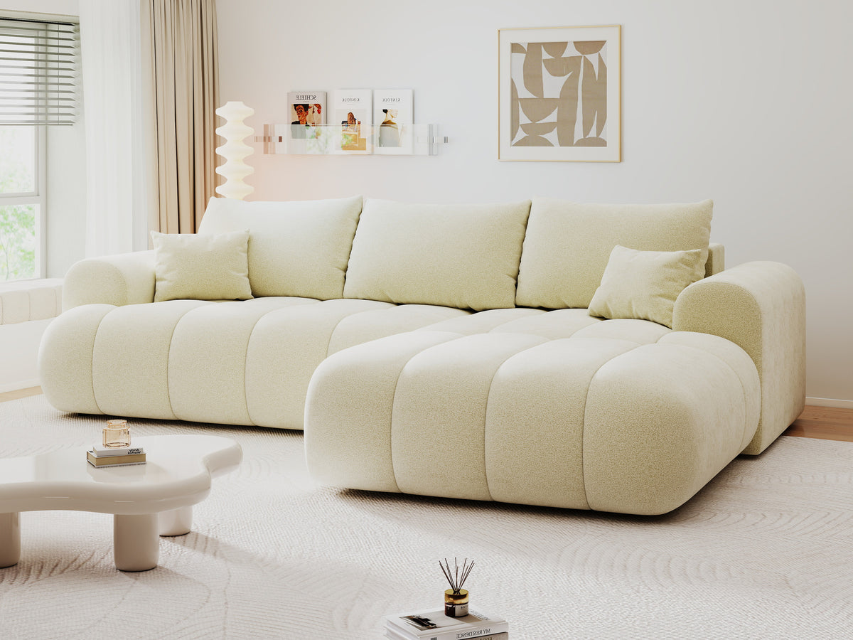 Colțar extensibil dumonde Milano Lounge Quelle Ivory II 255x190 cm