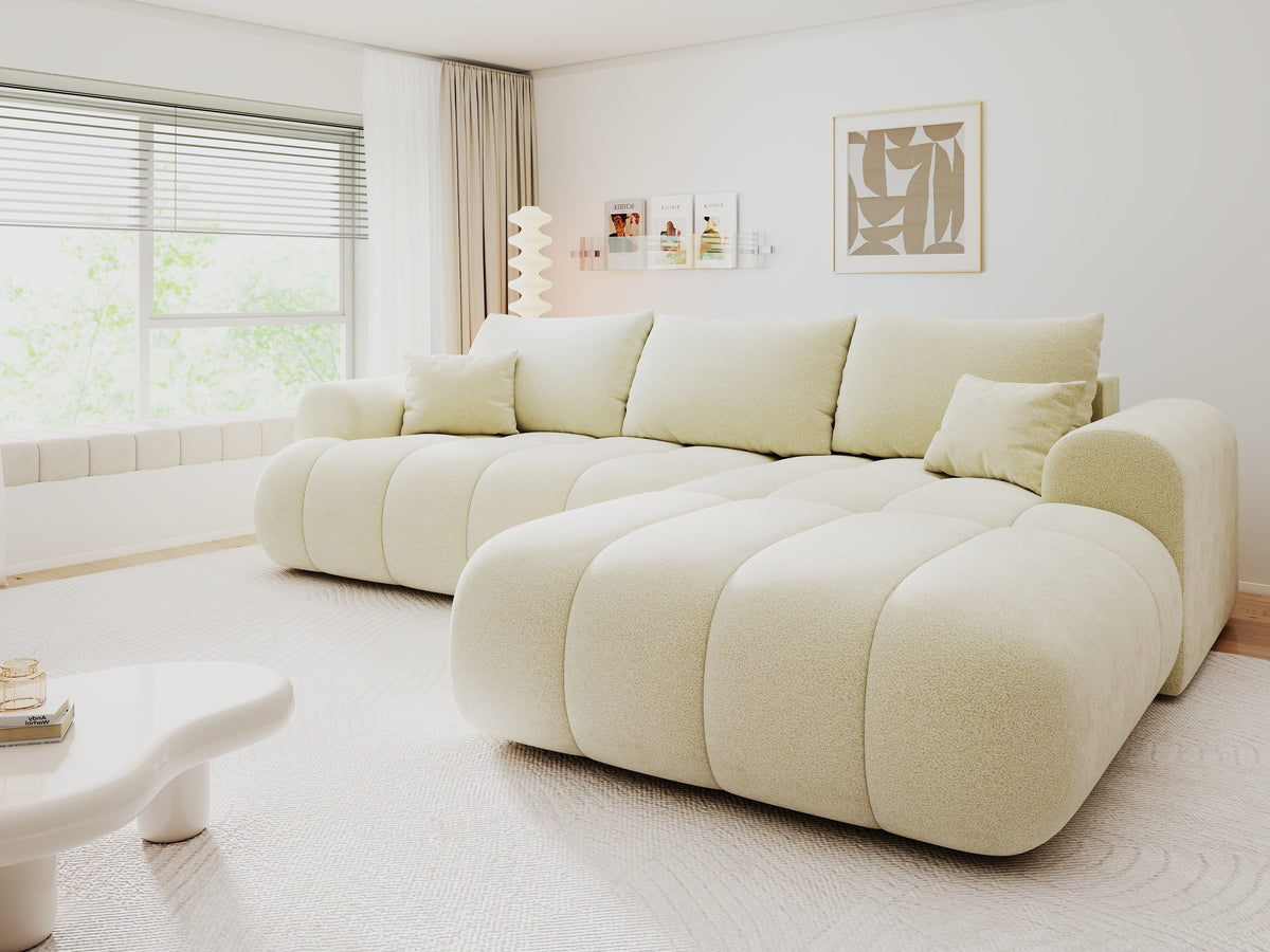 Colțar extensibil dumonde Milano Lounge Quelle Ivory II 255x190 cm