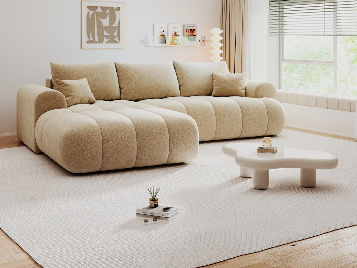 Colțar extensibil dumonde Milano Lounge Quelle Antelope 255x190 cm