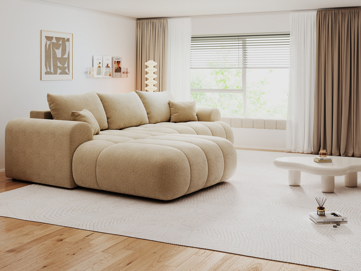 Colțar extensibil dumonde Milano Lounge Quelle Antelope 255x190 cm