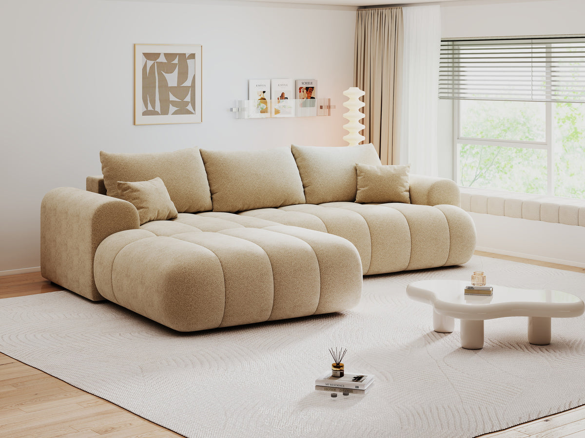 Colțar extensibil dumonde Milano Lounge Quelle Antelope 255x190 cm
