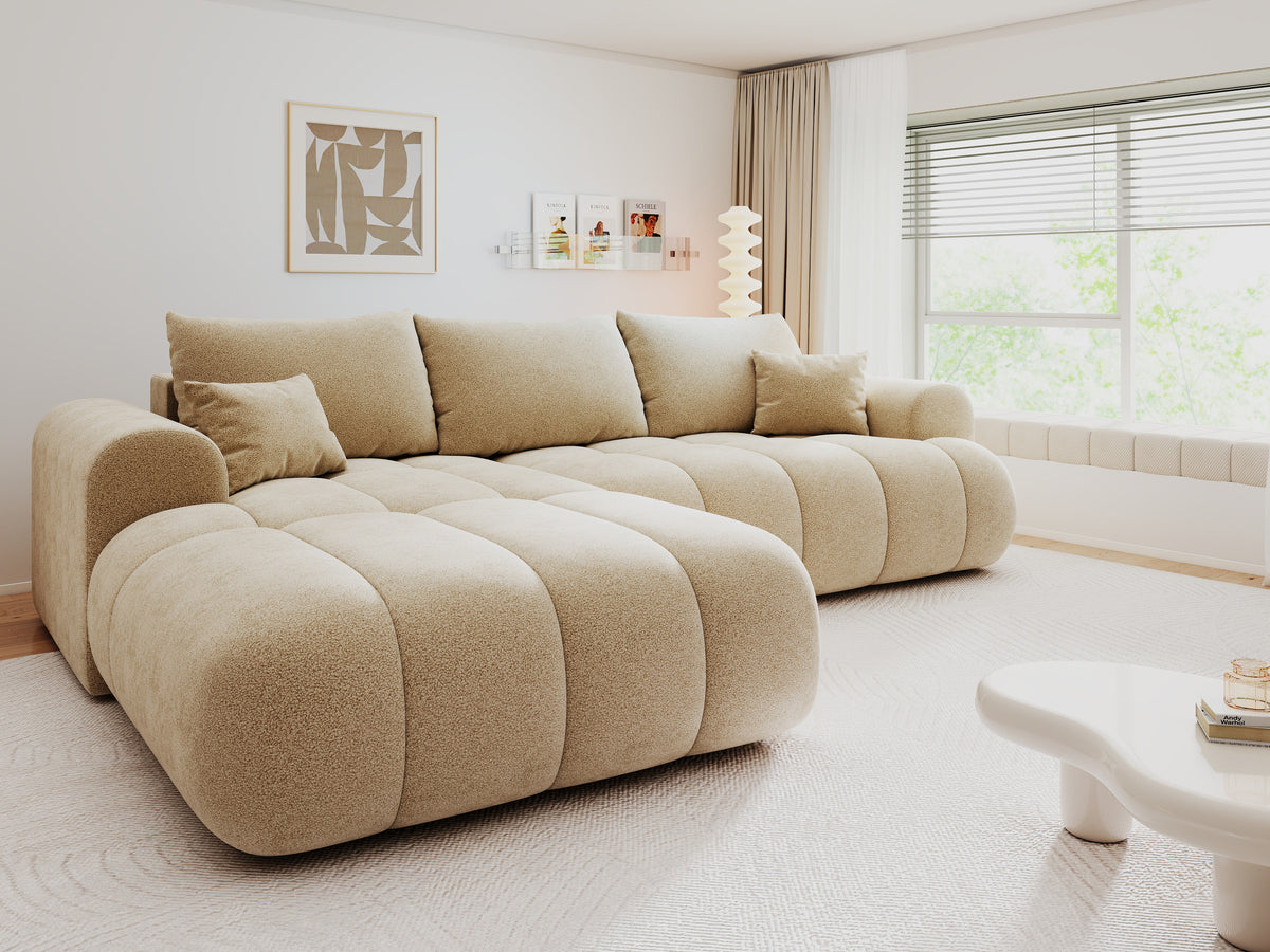 Colțar extensibil dumonde Milano Lounge Quelle Antelope 255x190 cm