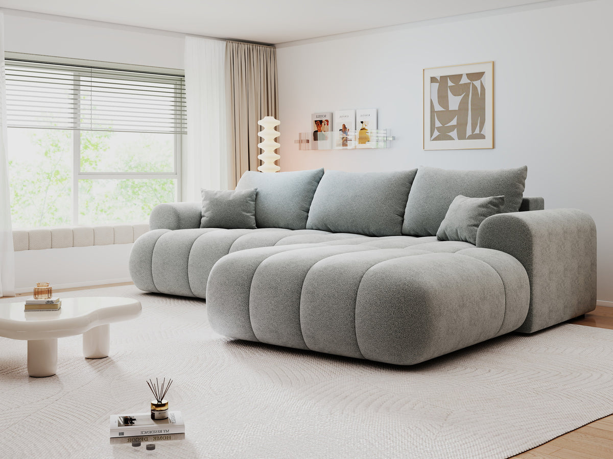 Colțar extensibil dumonde Milano Lounge Quelle Gri II 255x190 cm