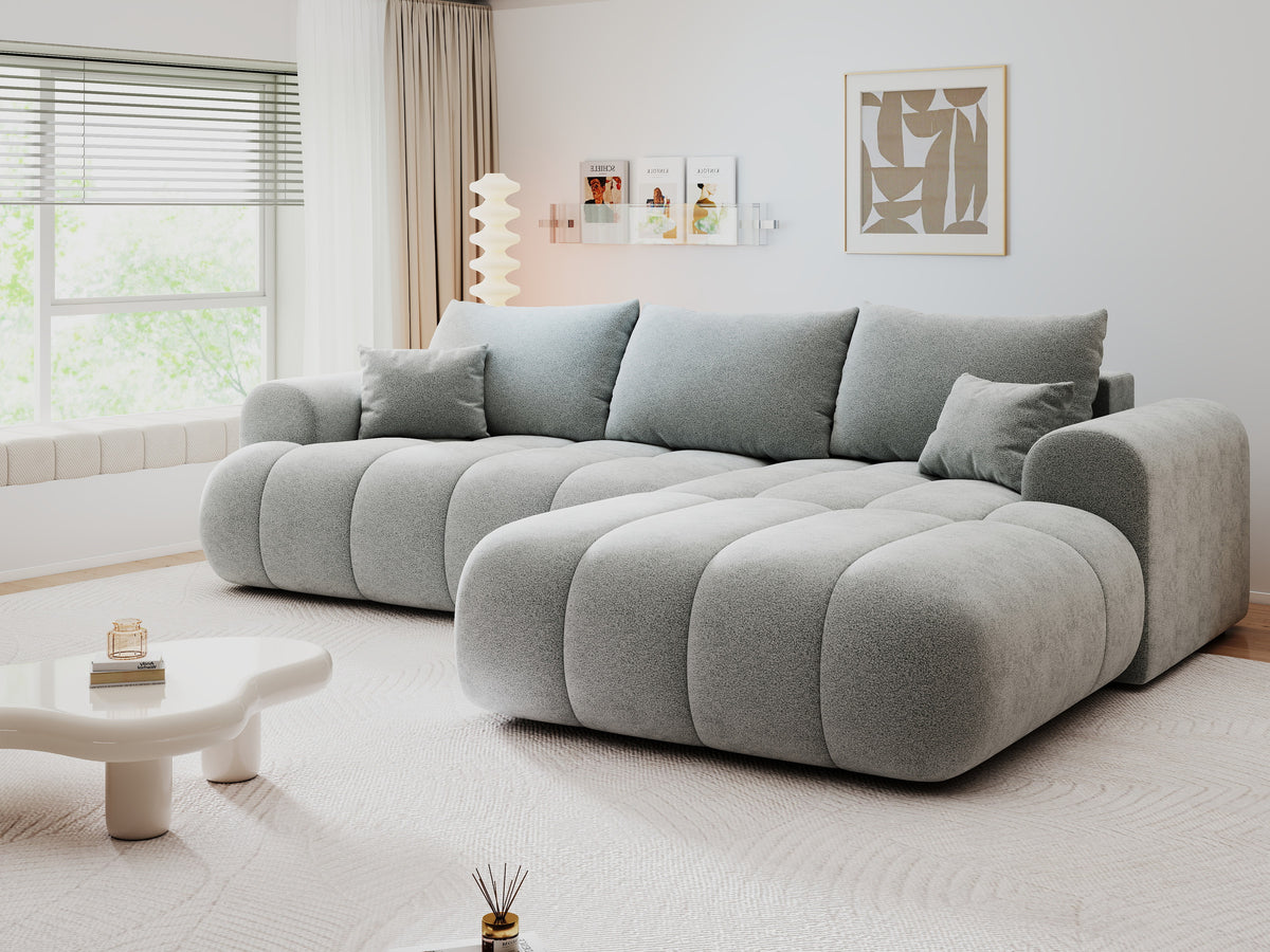 Colțar extensibil dumonde Milano Lounge Quelle Gri II 255x190 cm