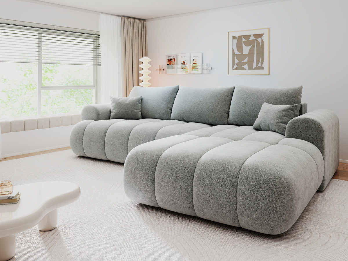 Colțar extensibil dumonde Milano Lounge Quelle Gri II 255x190 cm