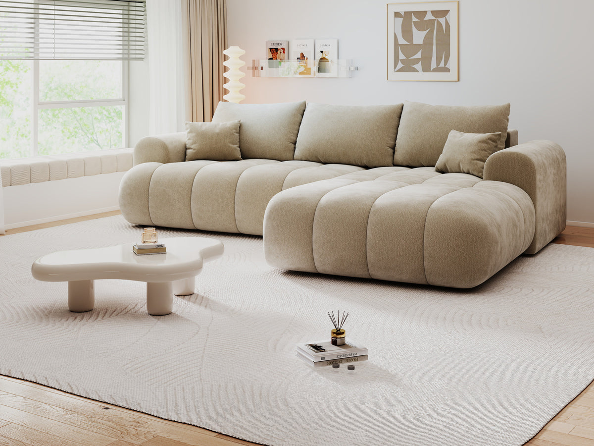 Colțar extensibil dumonde Milano Lounge Vibe Bej II 255x190 cm