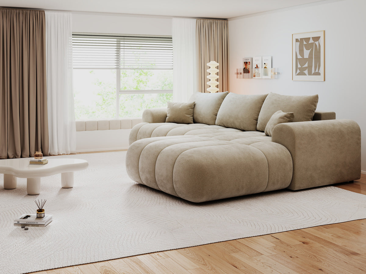 Colțar extensibil dumonde Milano Lounge Vibe Bej II 255x190 cm