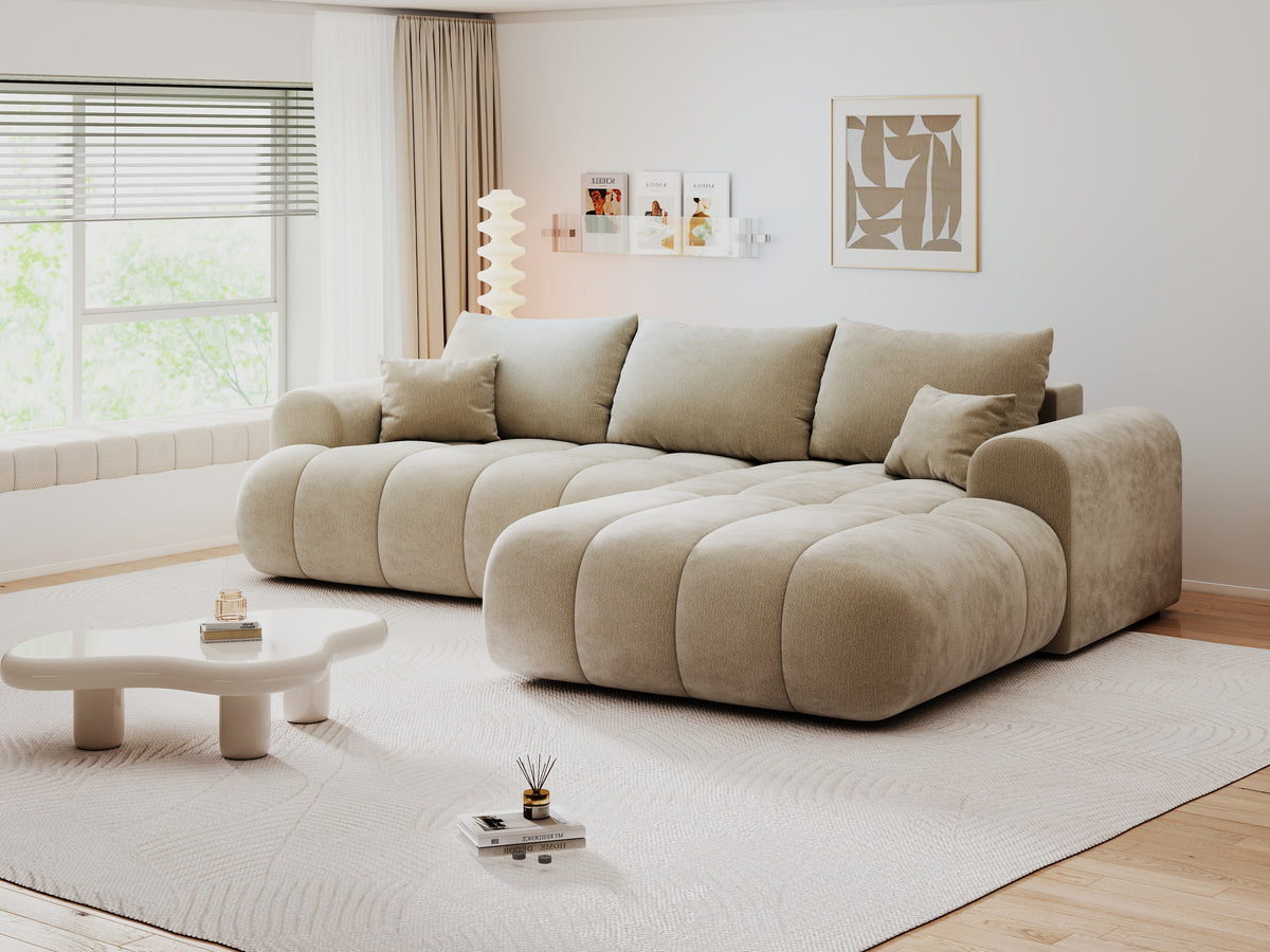Colțar extensibil dumonde Milano Lounge Vibe Bej II 255x190 cm