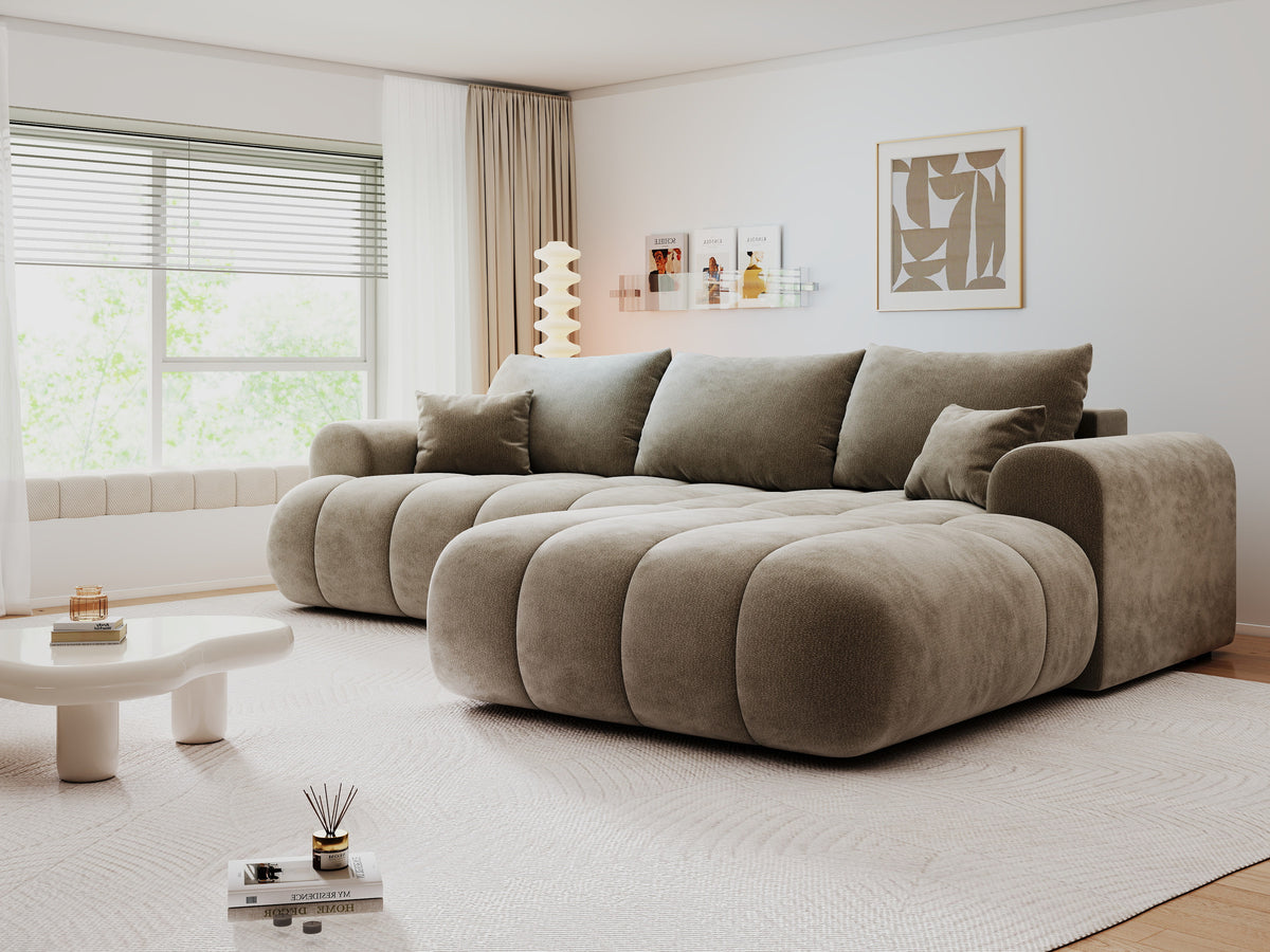 Colțar extensibil dumonde Milano Lounge Vibe Capucino II 255x190 cm