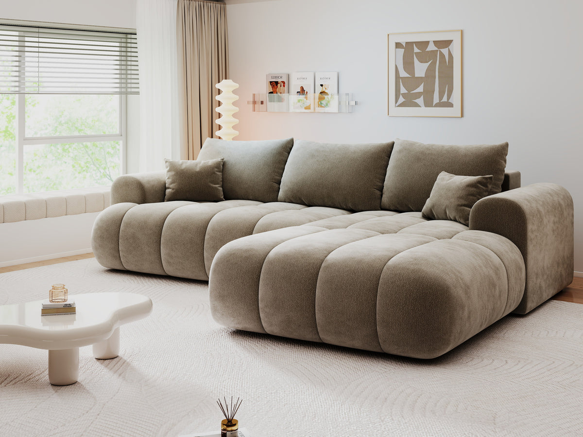 Colțar extensibil dumonde Milano Lounge Vibe Capucino II 255x190 cm