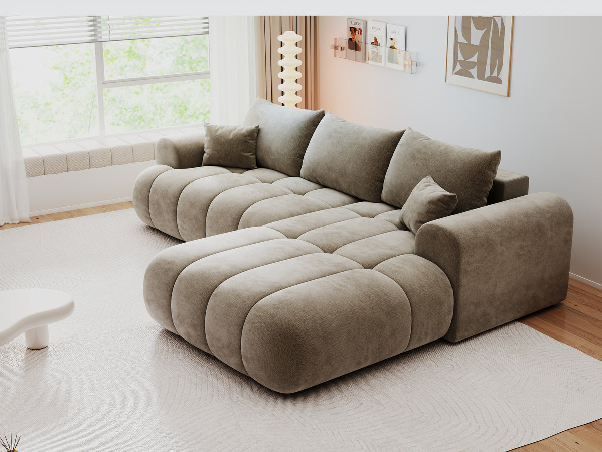 Colțar extensibil dumonde Milano Lounge Vibe Capucino II 255x190 cm