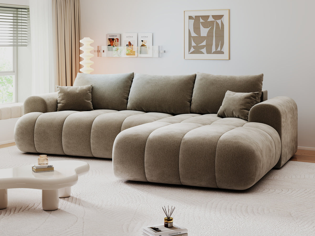 Colțar extensibil dumonde Milano Lounge Vibe Capucino II 255x190 cm