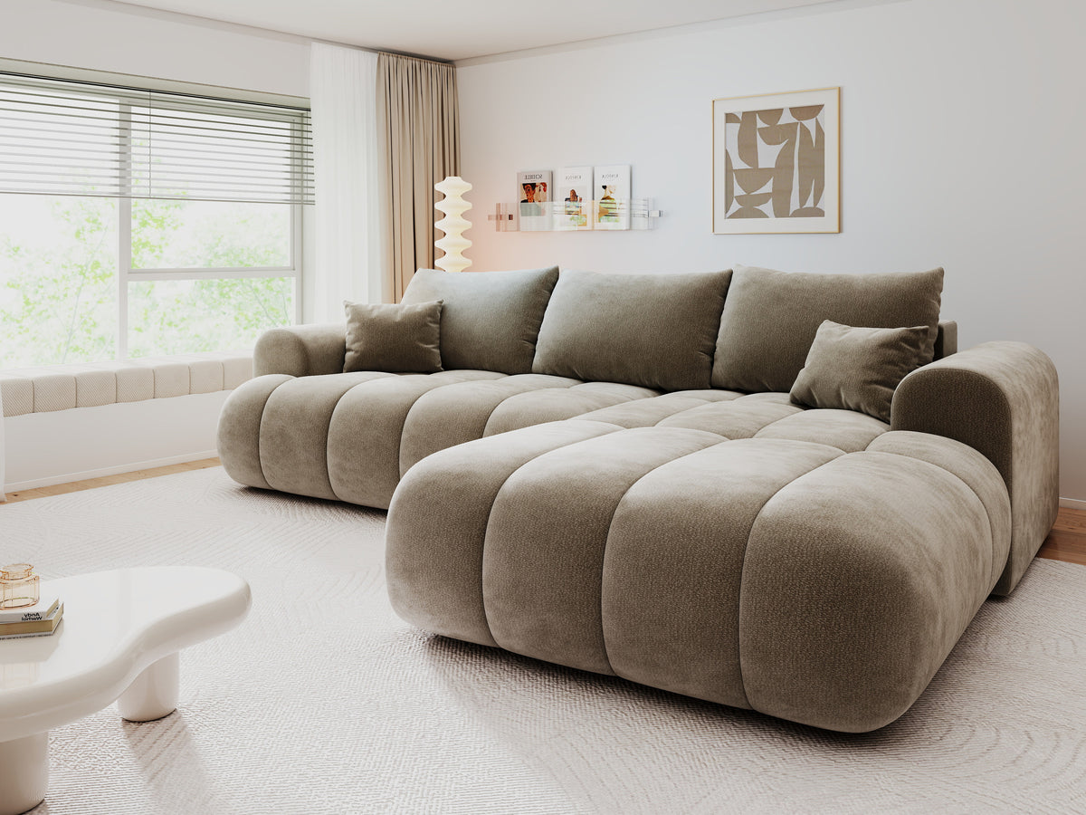 Colțar extensibil dumonde Milano Lounge Vibe Capucino II 255x190 cm