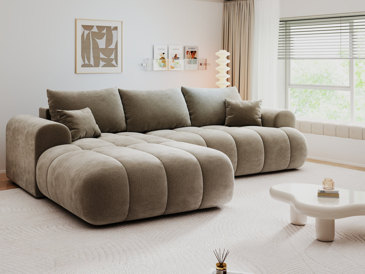 Colțar extensibil dumonde Milano Lounge Vibe Capucino 255x190 cm