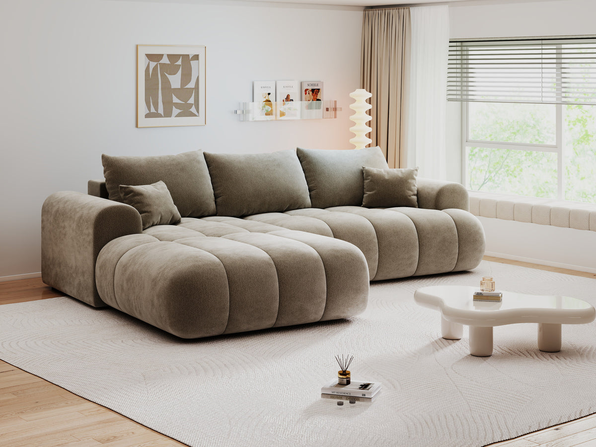 Colțar extensibil dumonde Milano Lounge Vibe Capucino 255x190 cm