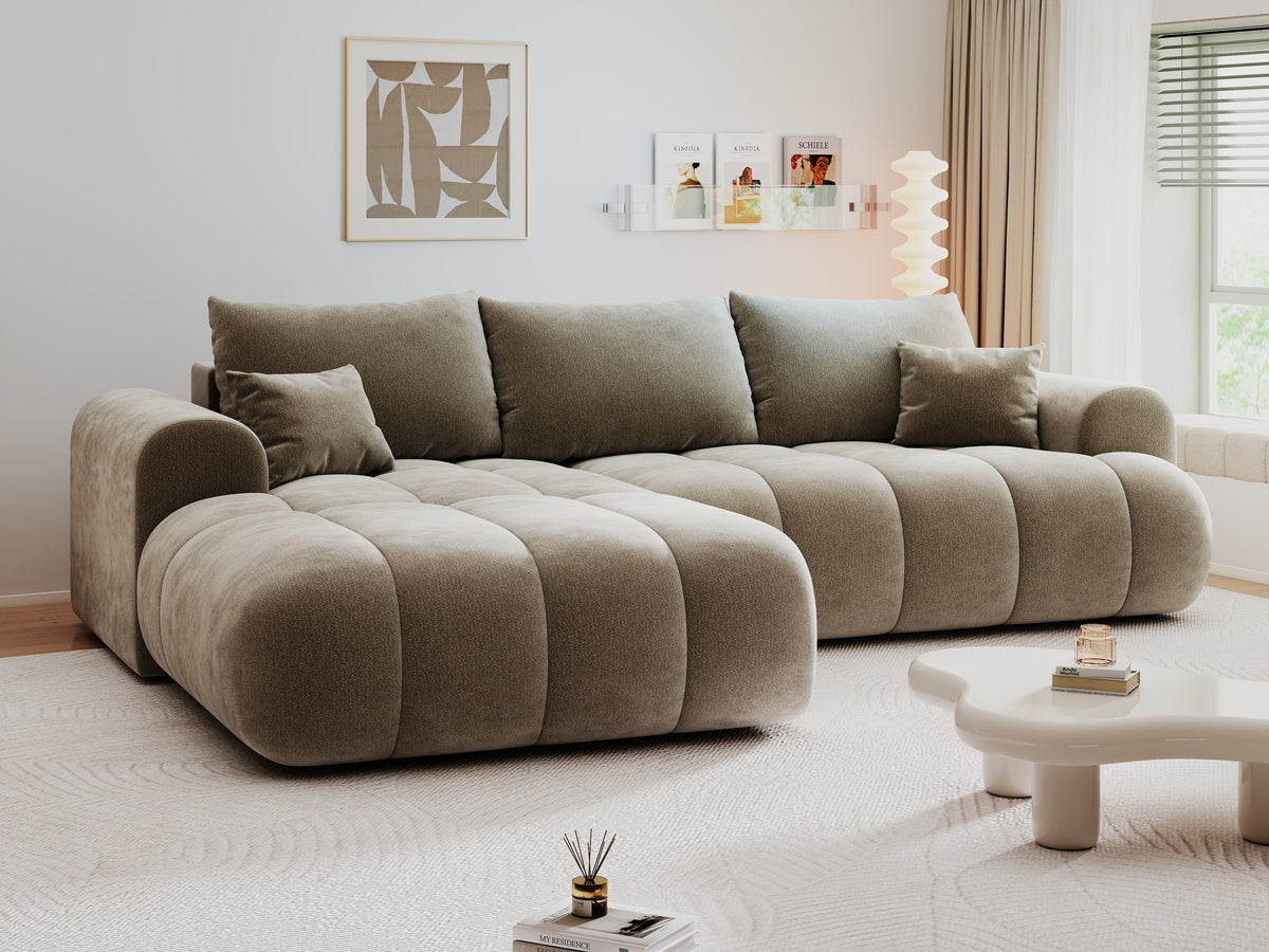 Colțar extensibil dumonde Milano Lounge Vibe Capucino 255x190 cm