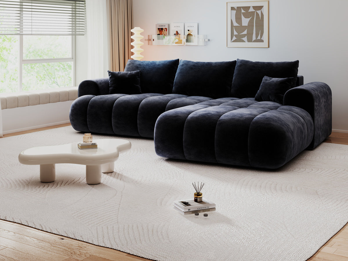 Colțar extensibil dumonde Milano Lounge Vibe Antracit II 255x190 cm