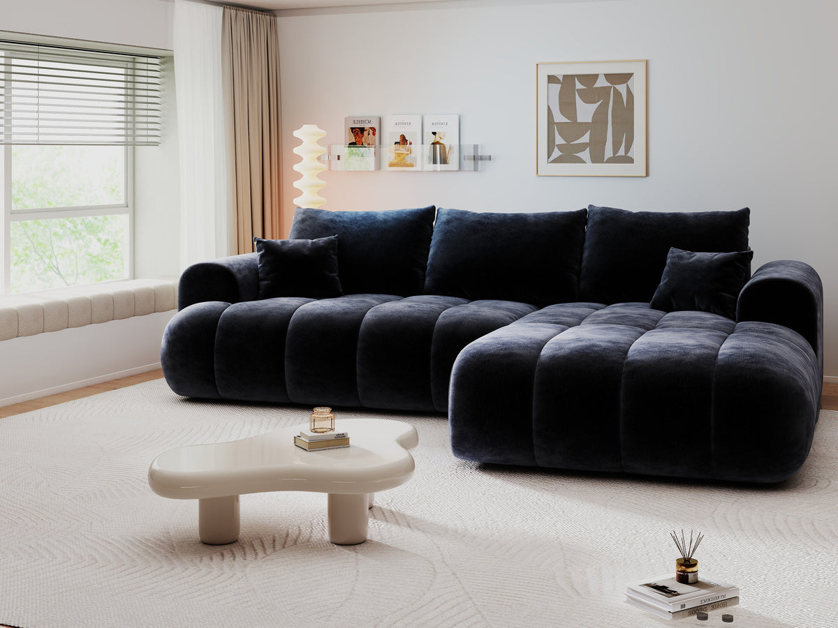 Colțar extensibil dumonde Milano Lounge Vibe Antracit II 255x190 cm