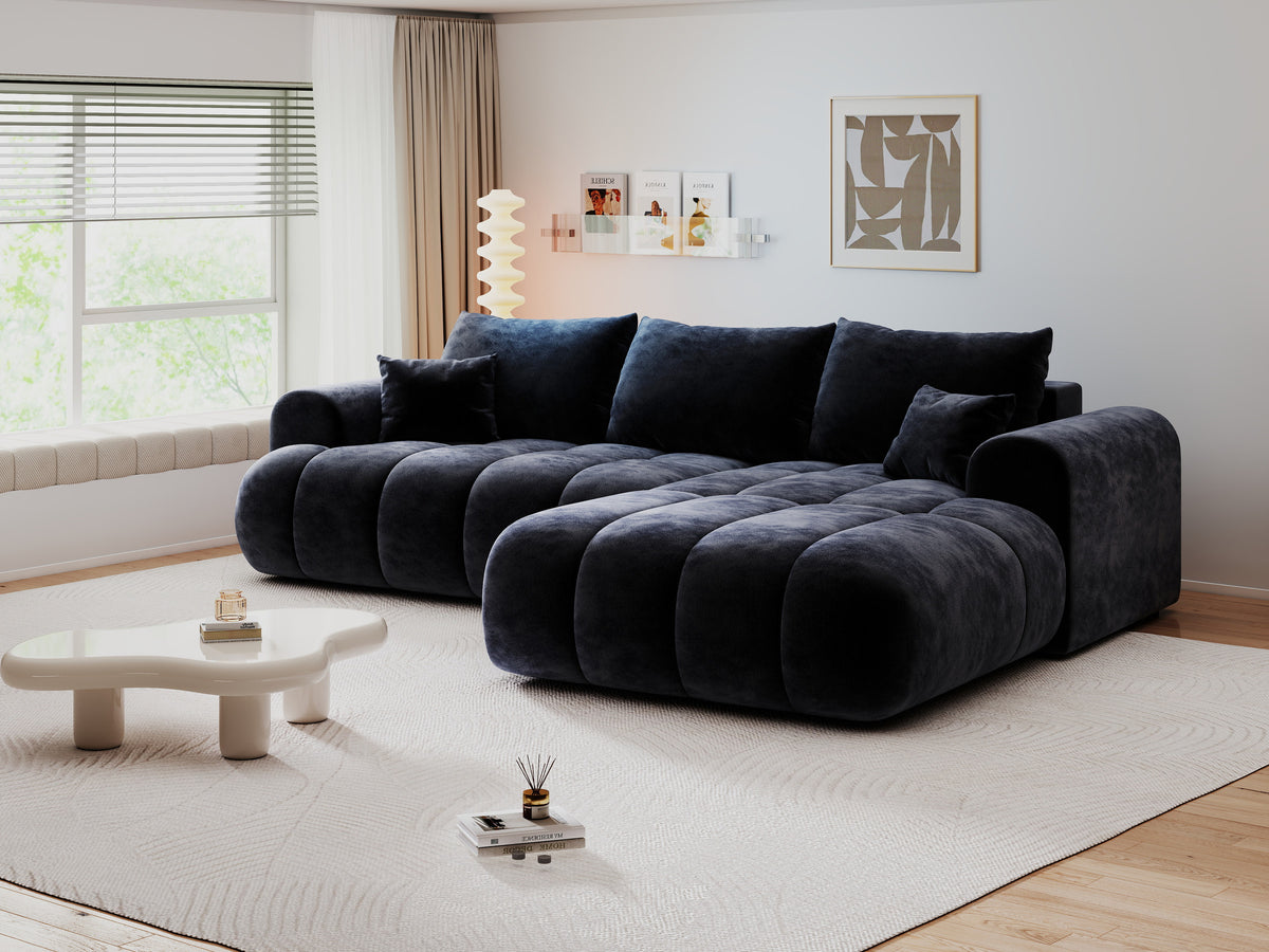 Colțar extensibil dumonde Milano Lounge Vibe Antracit II 255x190 cm