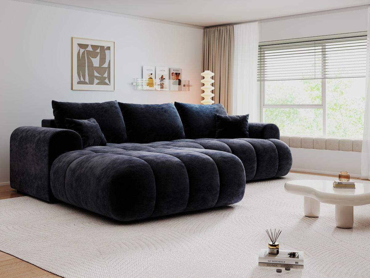 Colțar extensibil dumonde Milano Lounge Vibe Antracit 255x190 cm