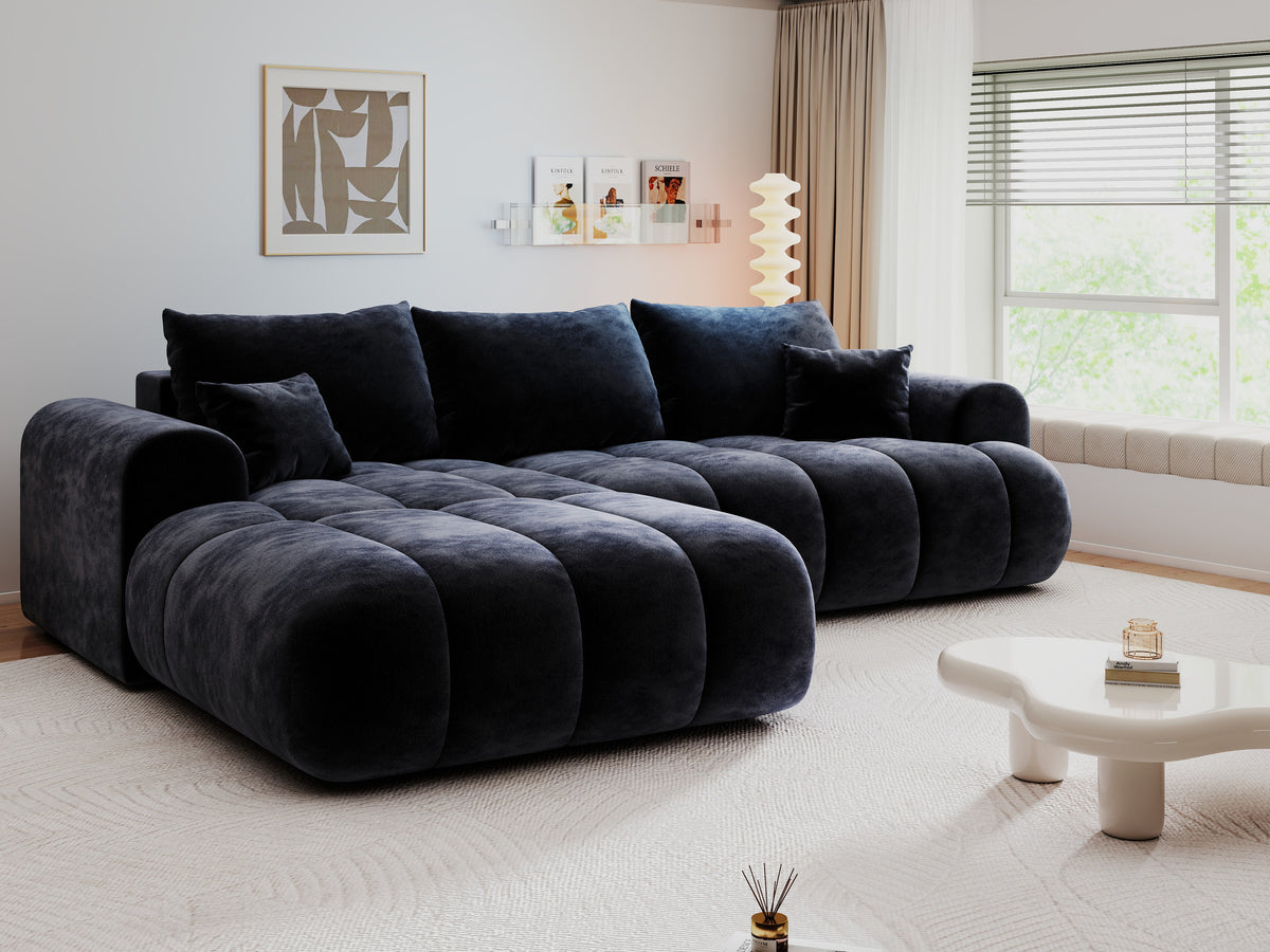 Colțar extensibil dumonde Milano Lounge Vibe Antracit 255x190 cm