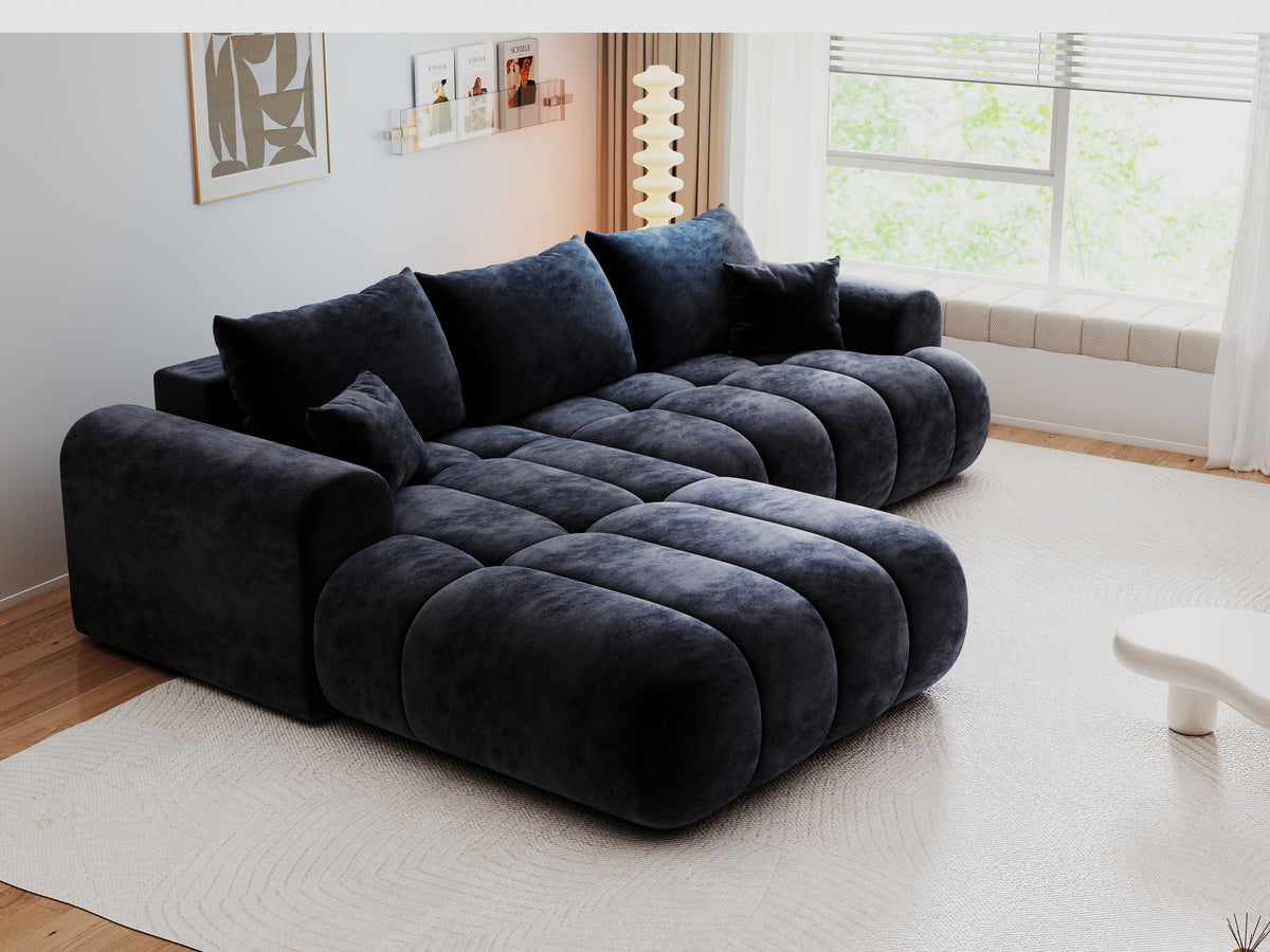 Colțar extensibil dumonde Milano Lounge Vibe Antracit 255x190 cm