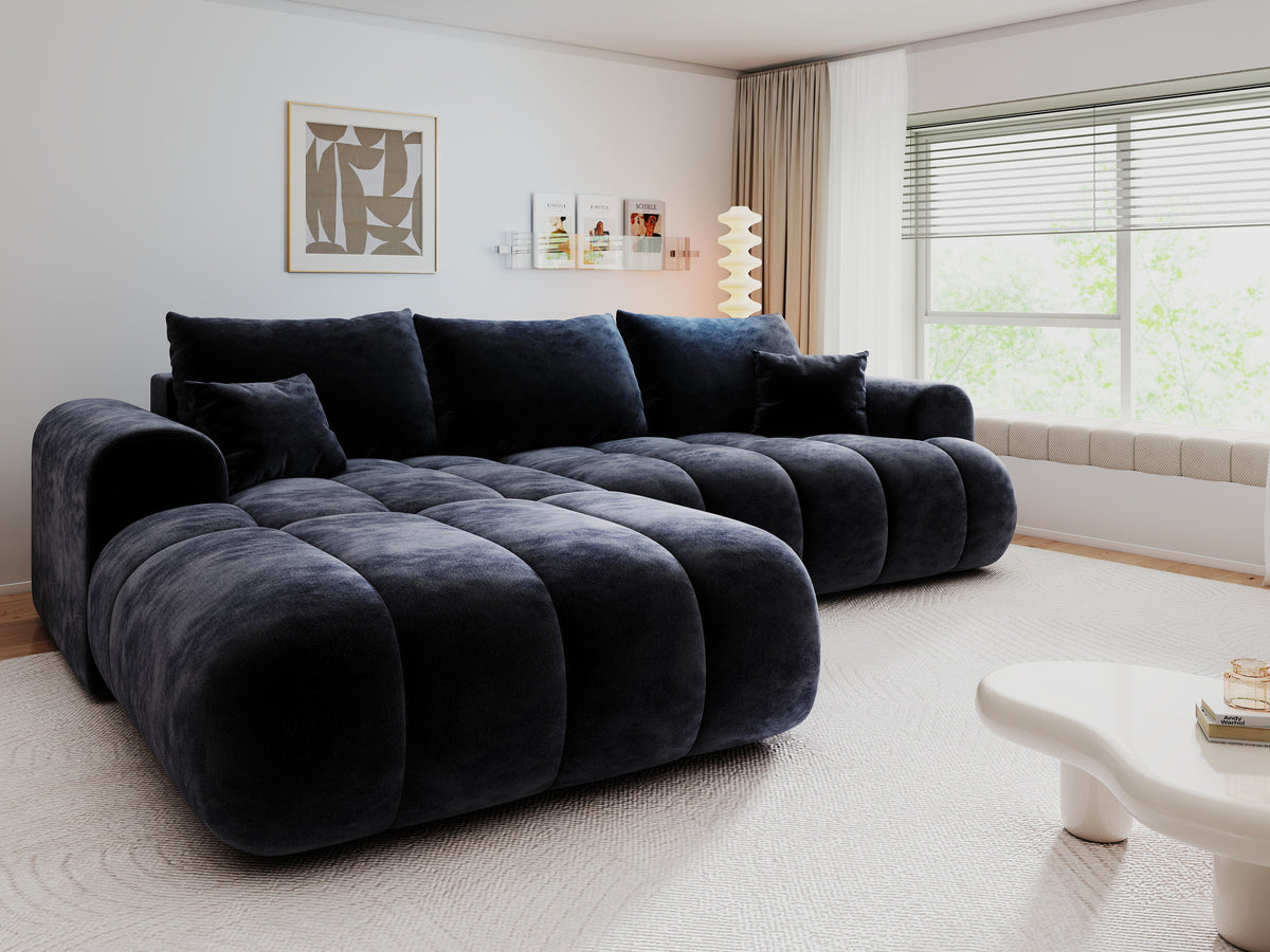Colțar extensibil dumonde Milano Lounge Vibe Antracit 255x190 cm