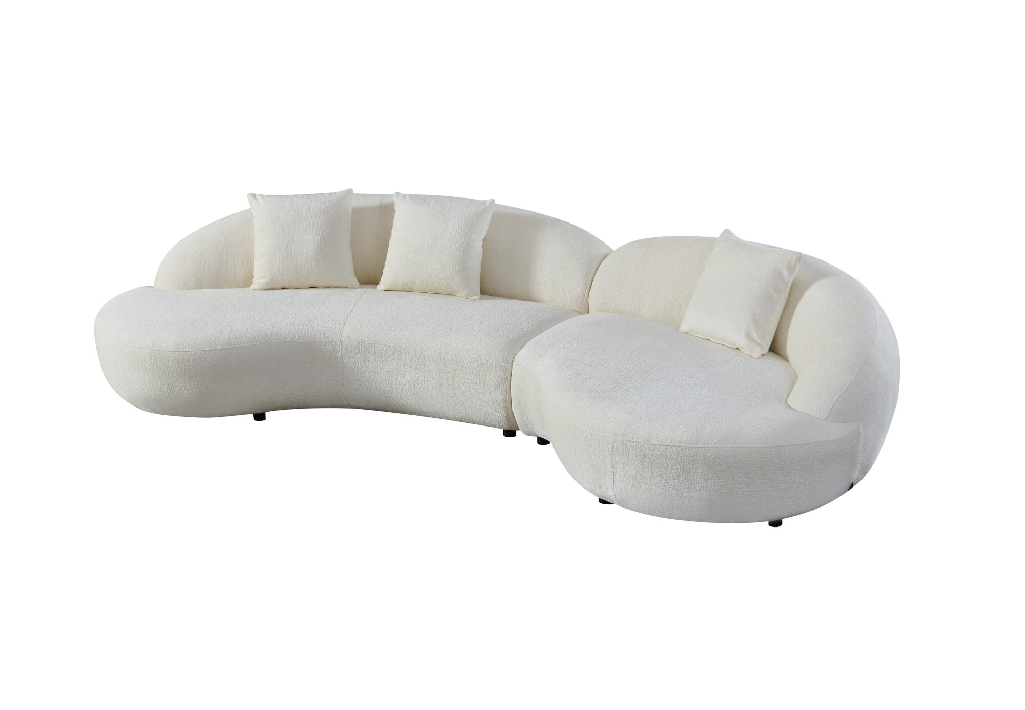 Canapea semirotunda dumonde cu șezut confortabil din spumă HR Esencia 334x150 cm