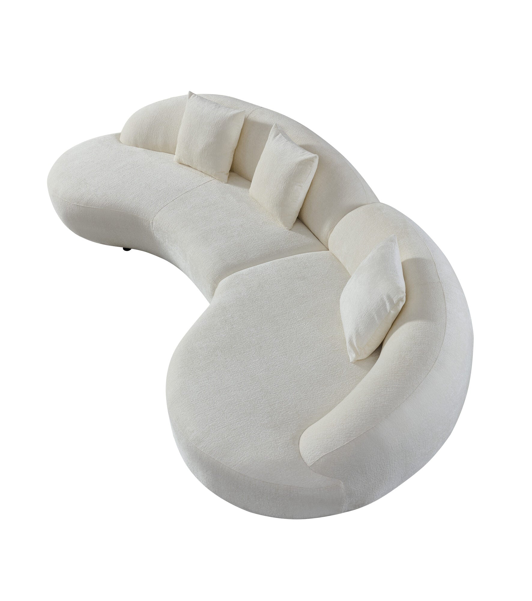 Canapea semirotunda dumonde cu șezut confortabil din spumă HR Esencia 334x150 cm