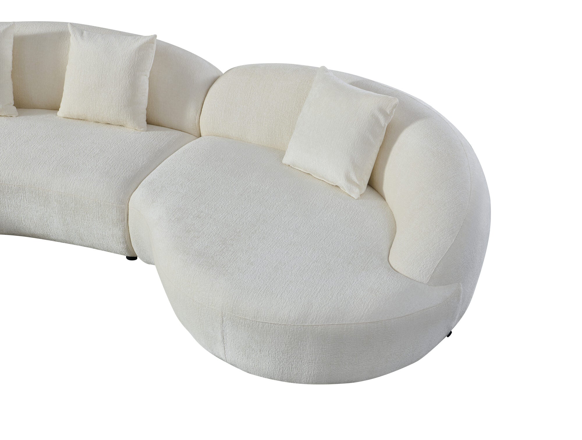 Canapea semirotunda dumonde cu șezut confortabil din spumă HR Esencia 334x150 cm