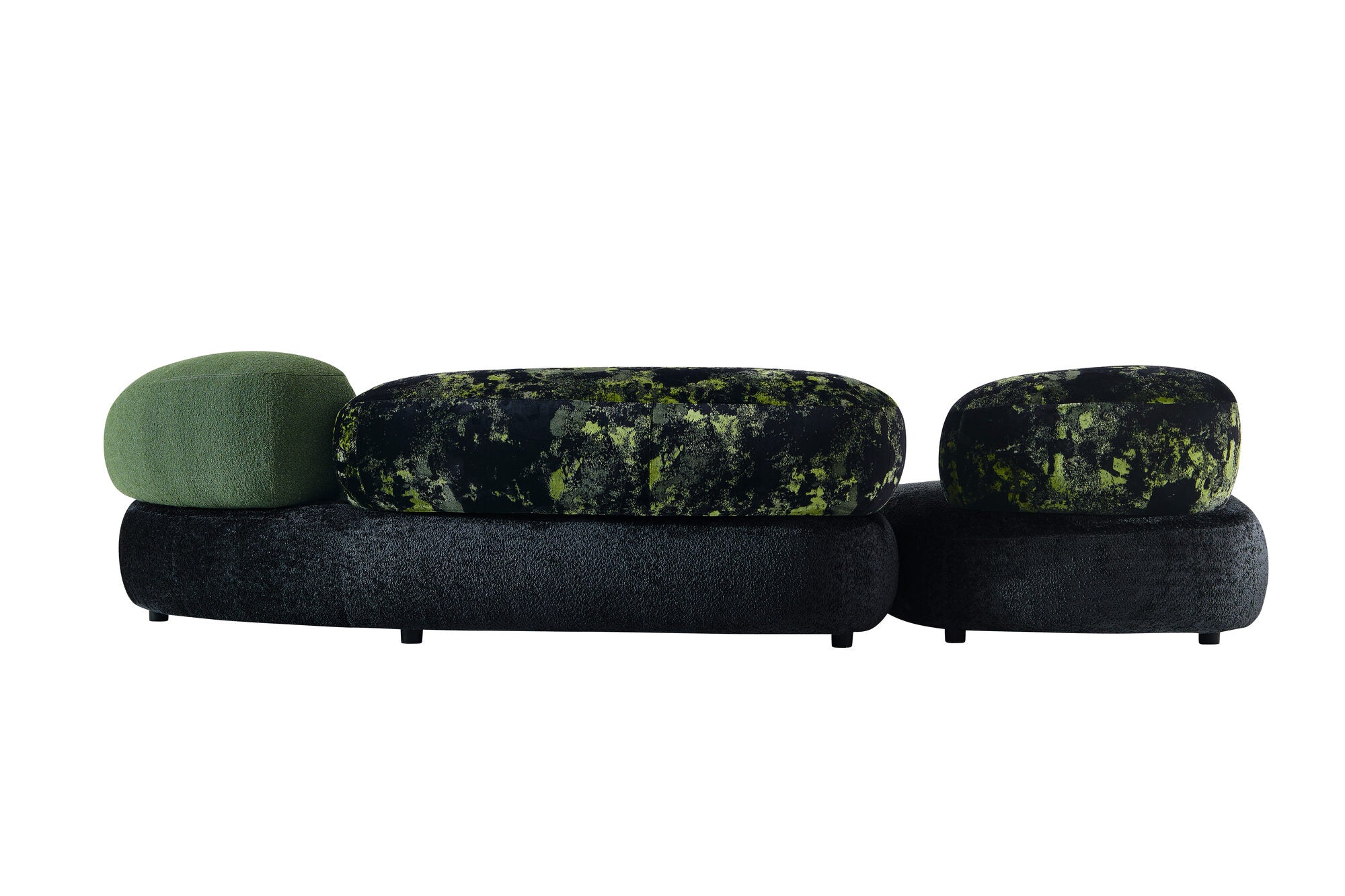 Set canapea dumonde + 2 fotolii cu sezut confortabil din spuma HR Serene 220x 134 cm