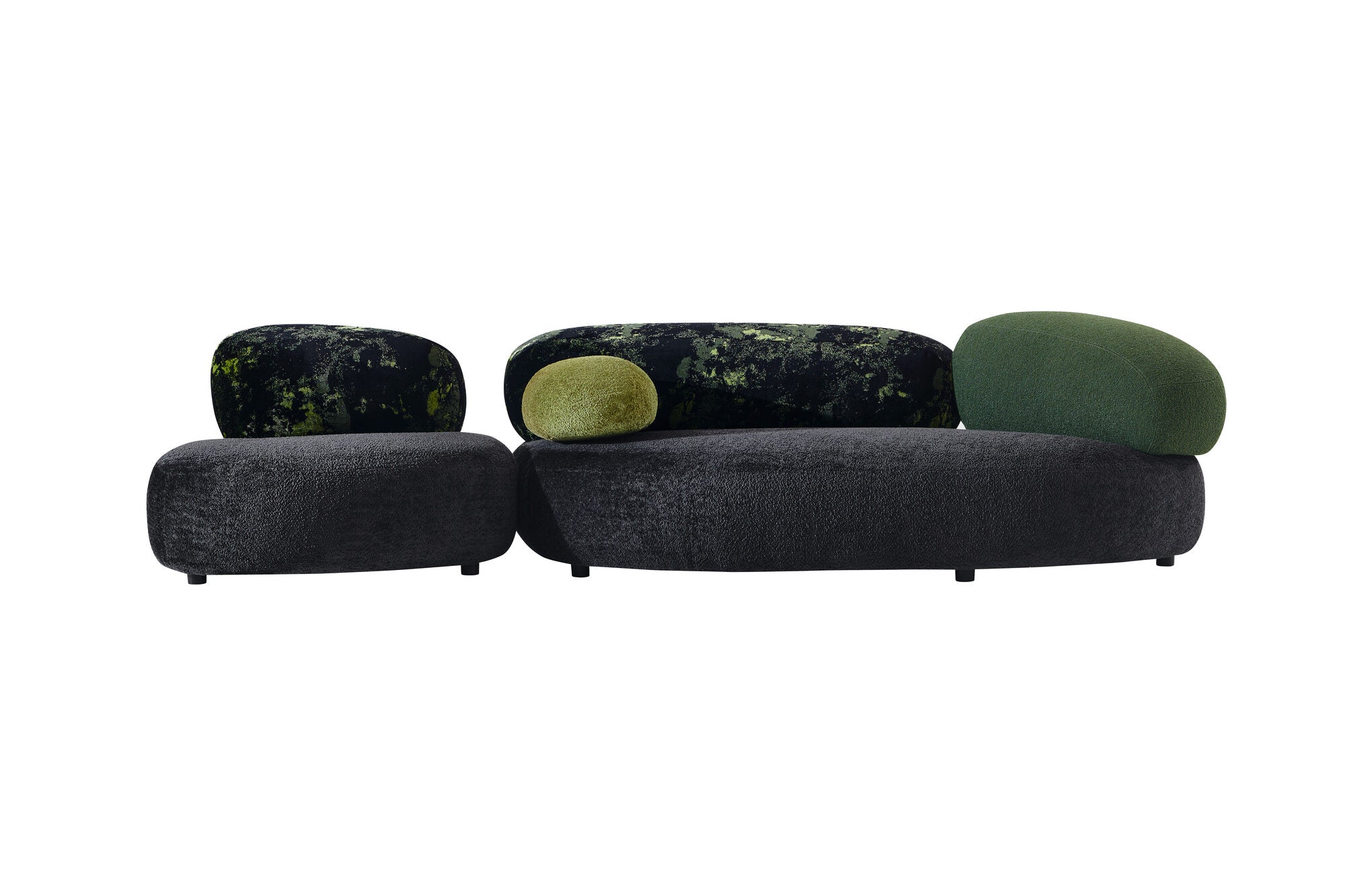 Set canapea dumonde + 2 fotolii cu sezut confortabil din spuma HR Serene 220x 134 cm