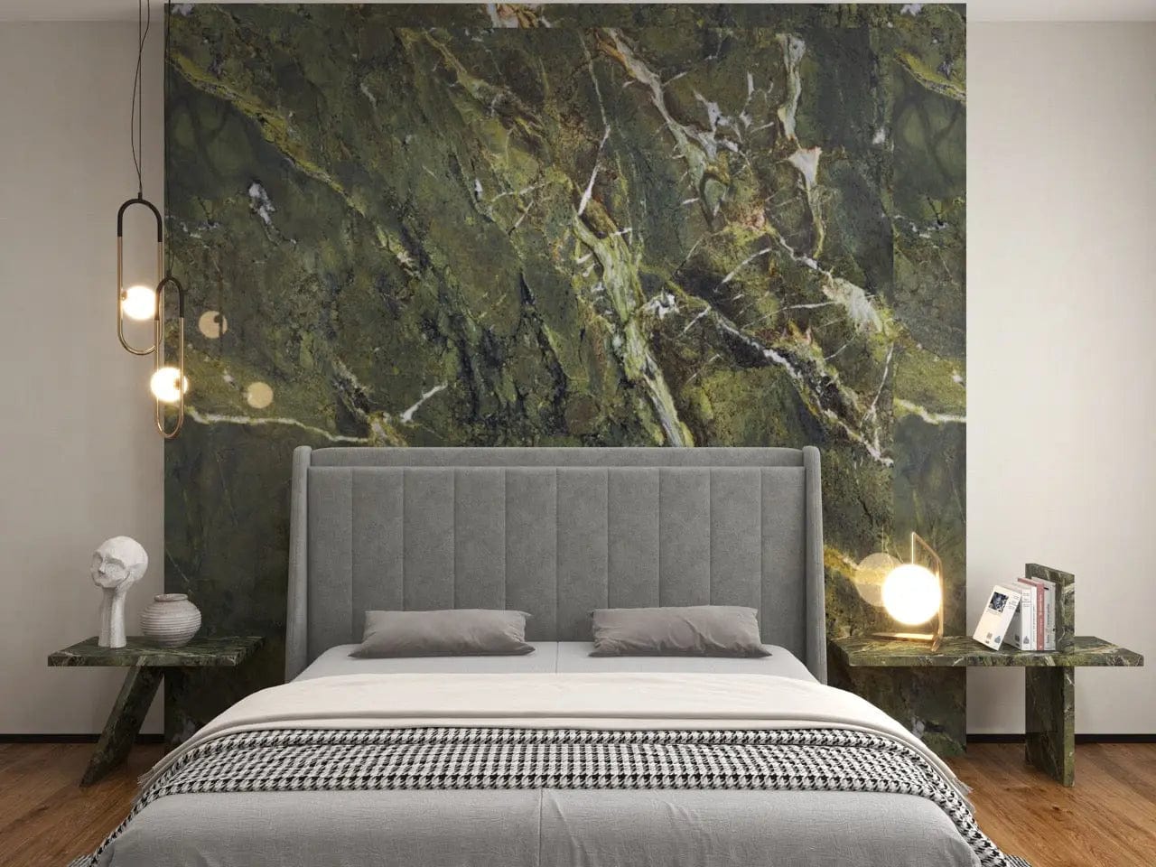 Pat dormitor dumonde, tapitat gri, Montreal 160x200 cm, somiera rabatabila inclusa, spatiu depozitare