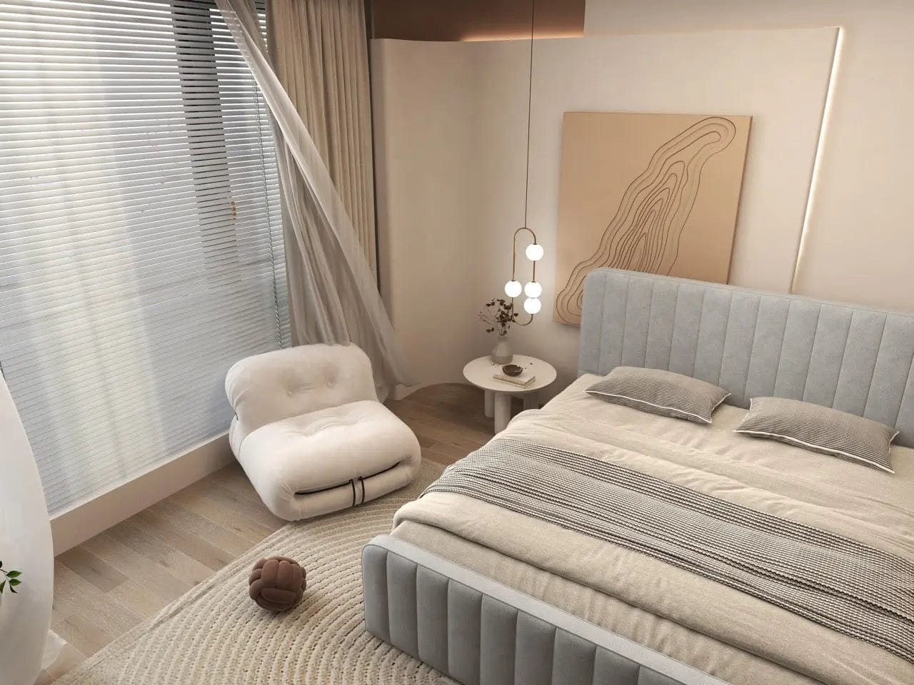 Pat dormitor dumonde, tapitat gri, Loft 160x200 cm, somiera rabatabila inclusa, spatiu depozitare