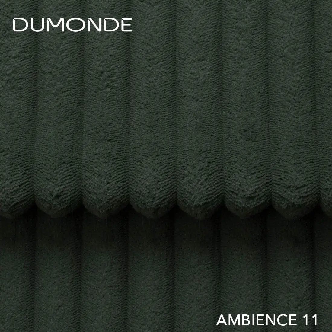 Colțar extensibil dumonde cu ladă de depozitare si sezut confortabil din spuma HR, Loana U Ambience Green 355x185 cm