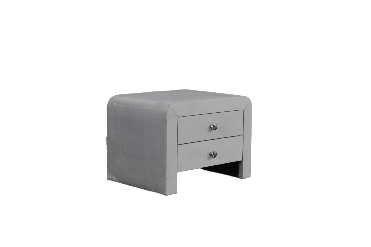 Noptiera dumonde tapitata plush gri Velvet WLS