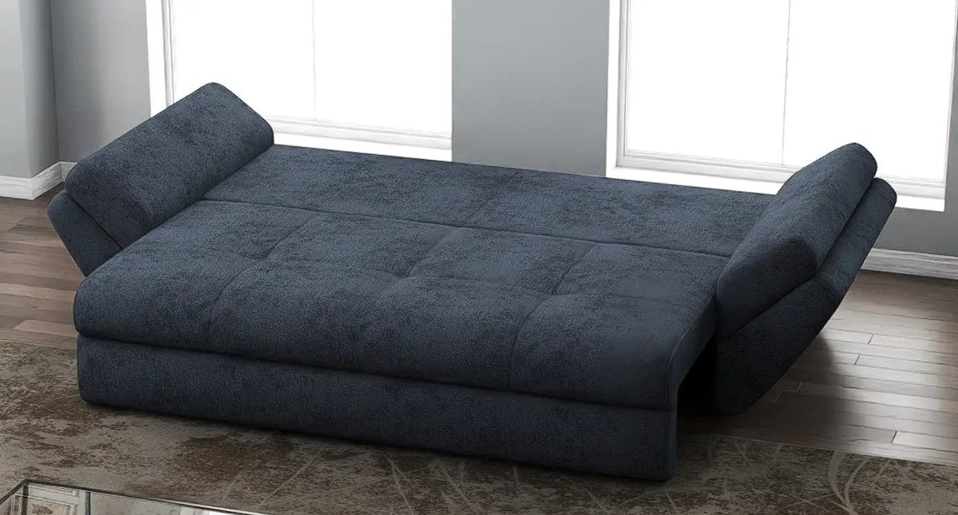 Canapea extensibilă dumonde cu ladă de depozitare si sezut confortabil din spuma HR, Loana Enjoy Antracit 250x100 cm Fabrica