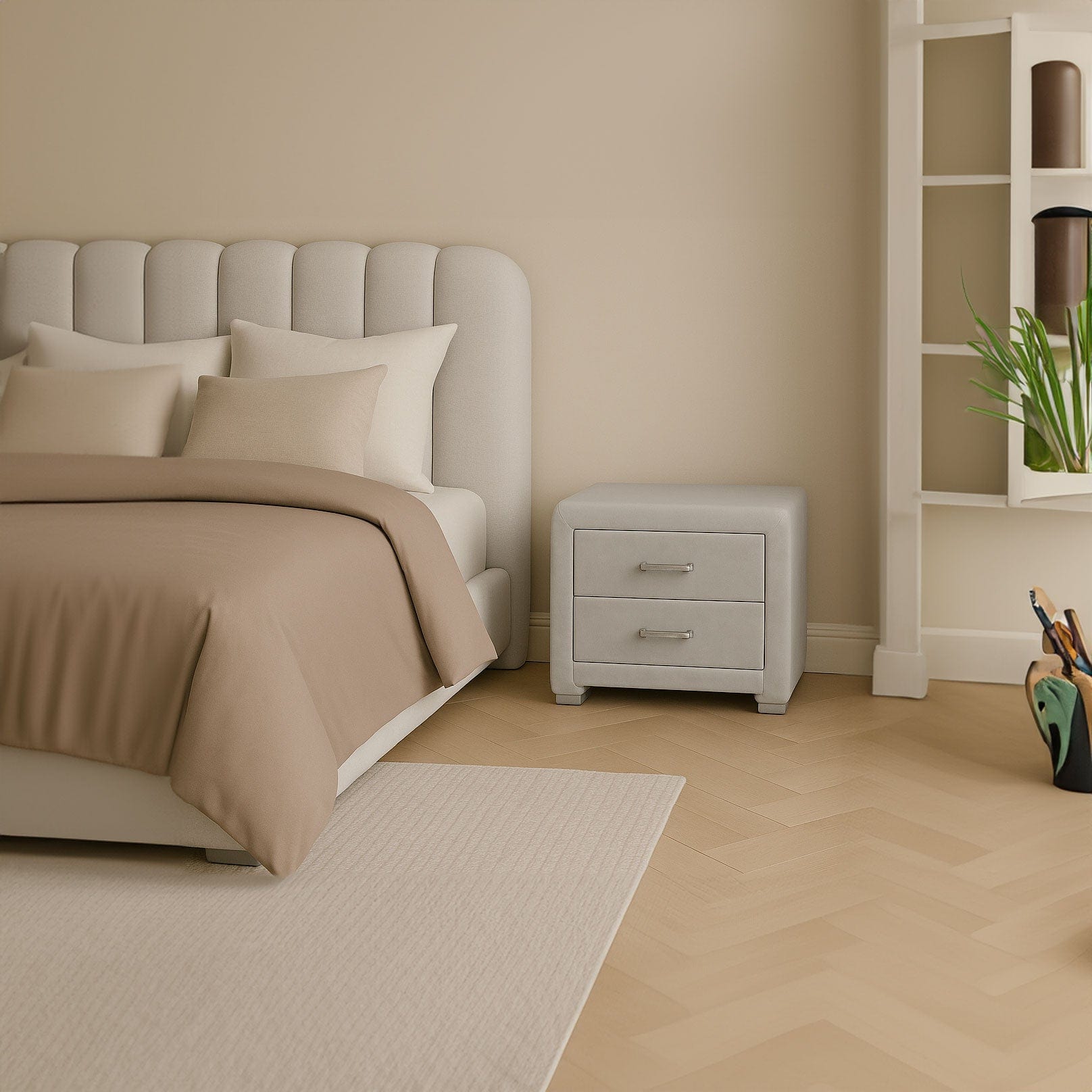 Noptiera dumonde tapitata light grey Velvet WLS