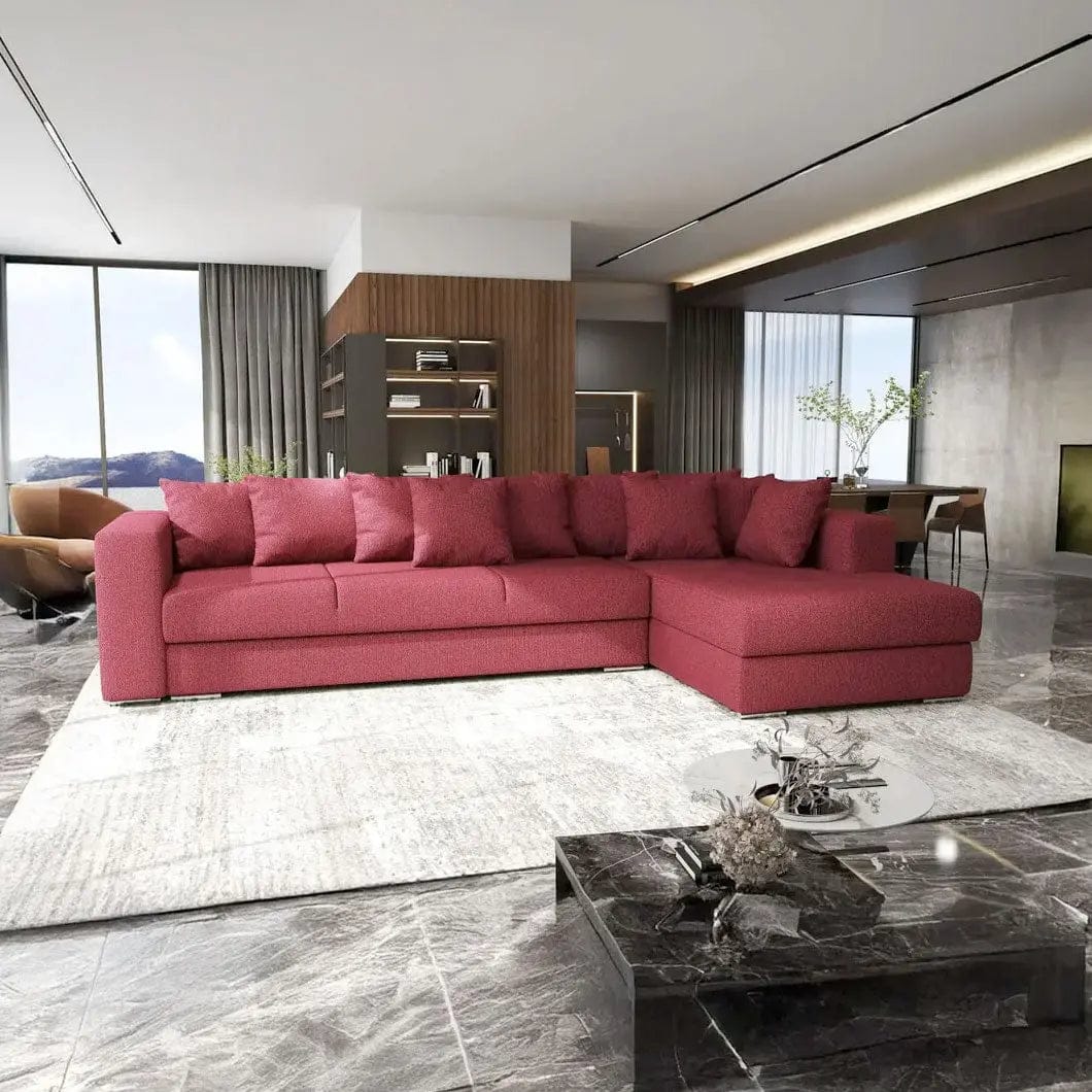 Colțar extensibil dumonde cu ladă de depozitare si sezut confortabil din spuma HR, Gloria Enjoy Winery II 320x183 cm Fabrica