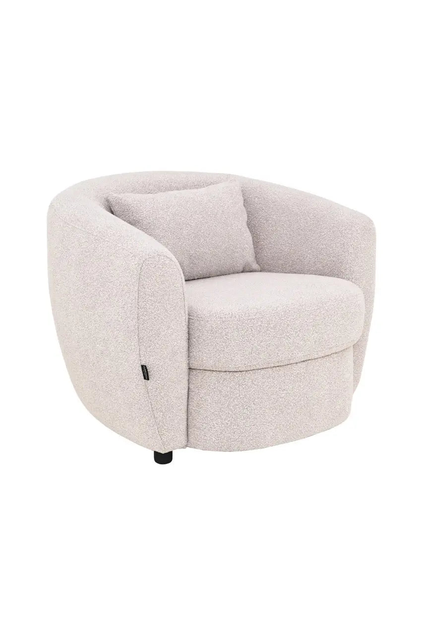 Fotoliu dumonde tapitat Bej modern Lorenzo 88x93cm ULK