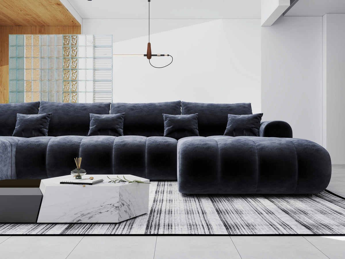 Colțar extensibil dumonde Milano U Vibe Gri Antracit 365x190 cm – vedere 1