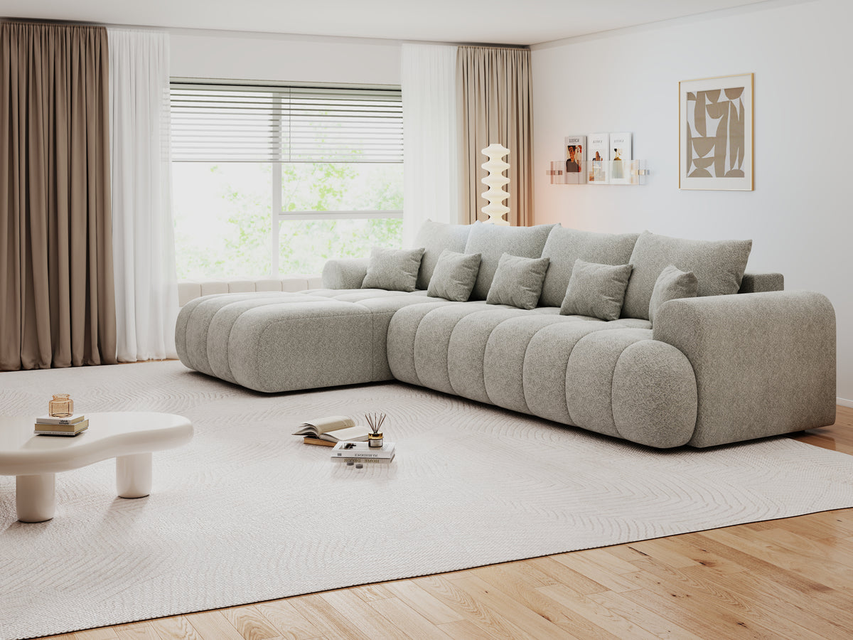 Colțar extensibil dumonde Milano XL Arena 15 Gri 327x175 cm – vedere 4