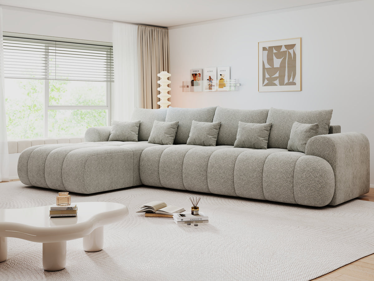 Colțar extensibil dumonde Milano XL Arena 15 Gri 327x175 cm – vedere 5