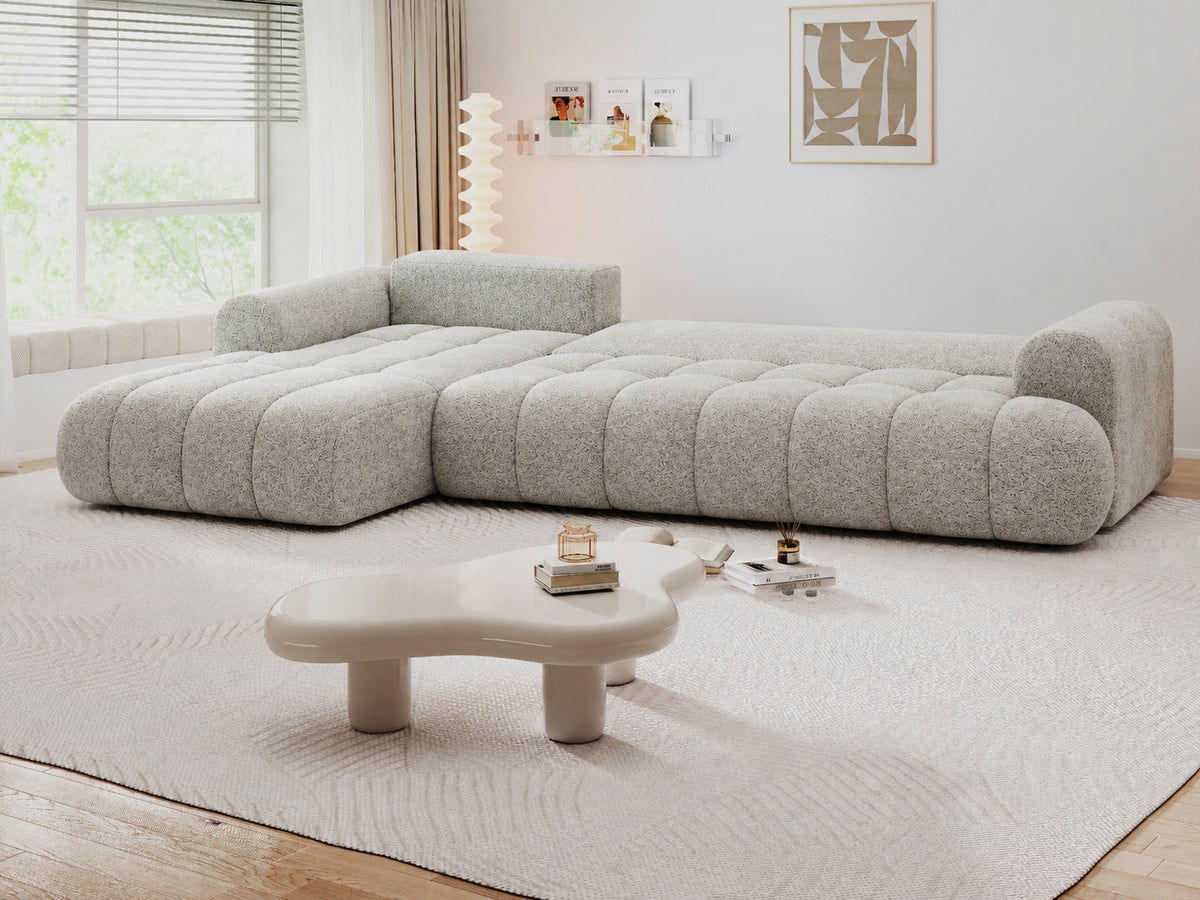 Colțar extensibil dumonde Milano XL Arena 15 Gri 327x175 cm – vedere 12