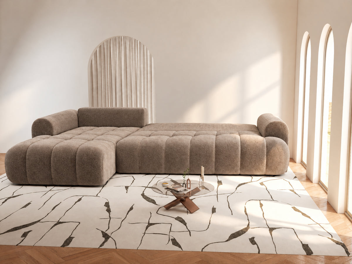 Colțar extensibil dumonde Milano XL Vibe 19 Maro 327x175 cm – vedere 11