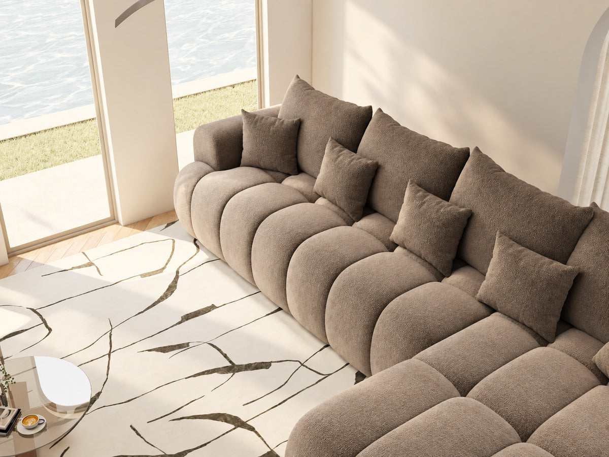 Colțar extensibil dumonde Milano XL Vibe 19 Maro II 327x175 cm – vedere 4