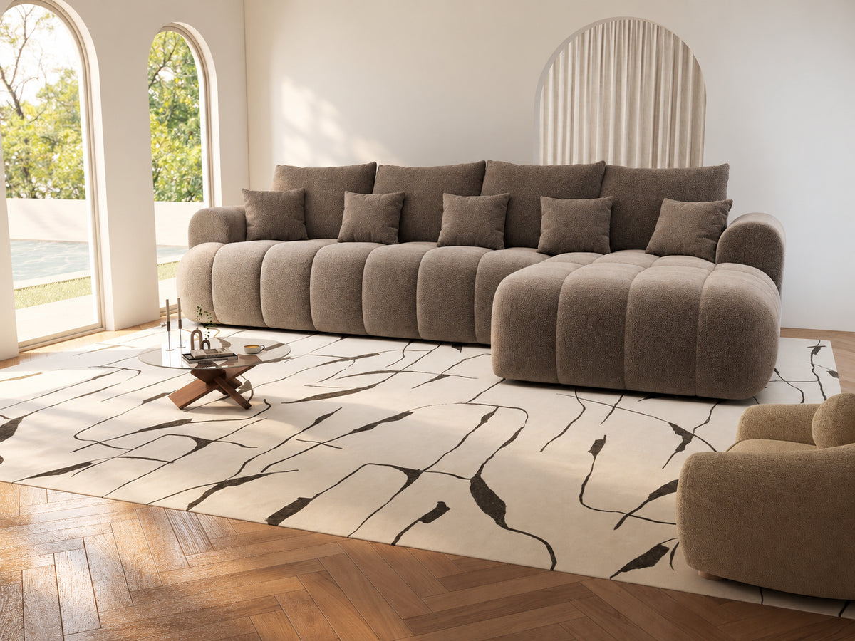 Colțar extensibil dumonde Milano XL Vibe 19 Maro II 327x175 cm – vedere 10