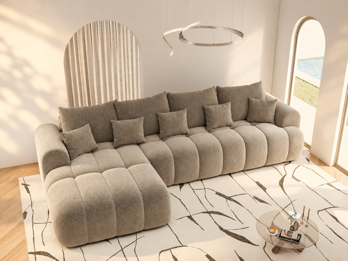 Colțar extensibil dumonde Milano XL Vibe 21 Maro 327x175 cm – vedere 2